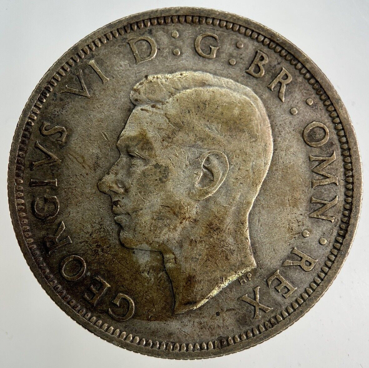 1941 George VI Half - Crown Silver Coin | Fine Collectable Grade