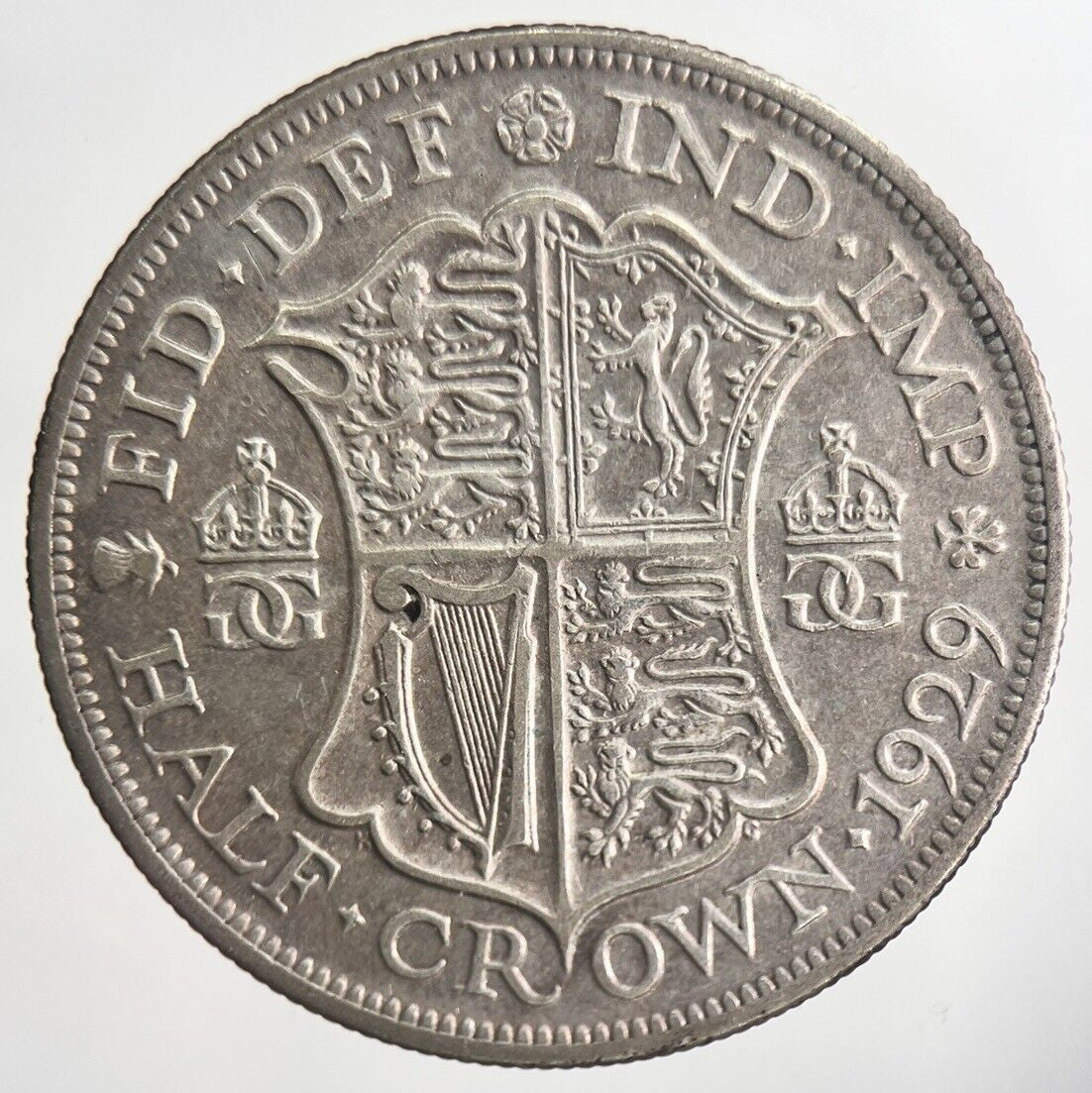 1929 George V Half - Crown Silver Coin | Fine Collectable Grade | a6319