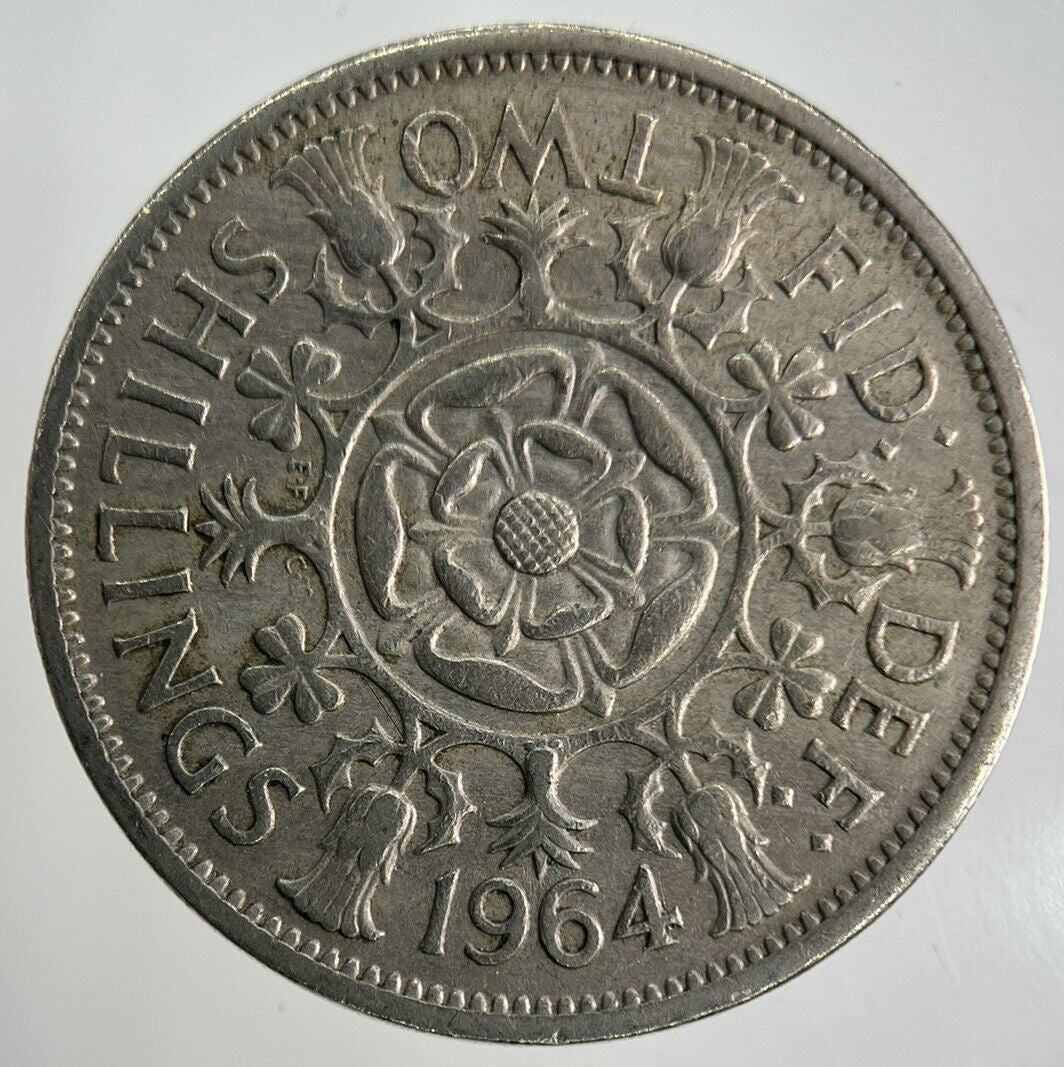 1964 Elizabeth II 2nd Florin Coin | Fine Collectable Grade