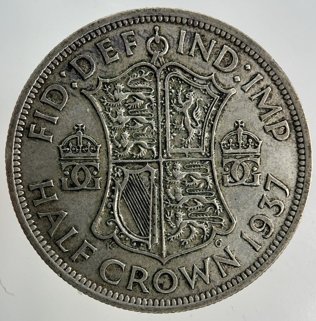 1937 George VI Half - Crown Silver Coin | Fine Collectable Grade