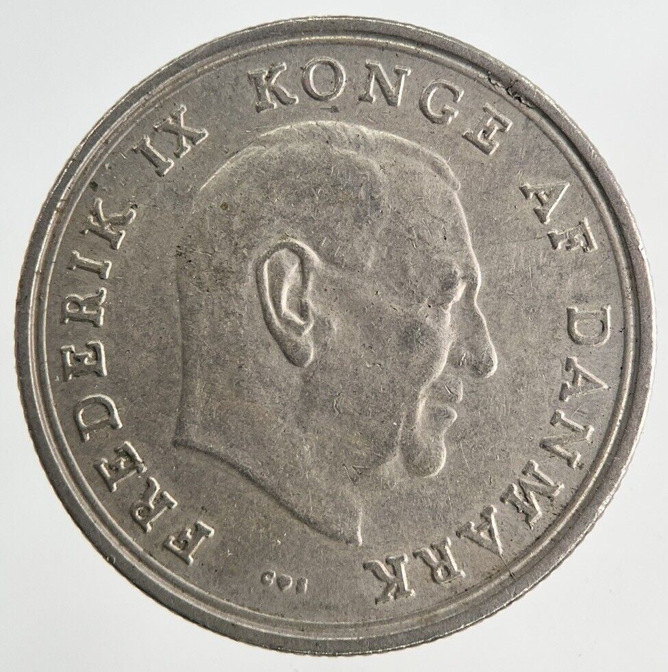 1971 Denmark 1 Kroner Krone Coin | Fine Collectable Grade