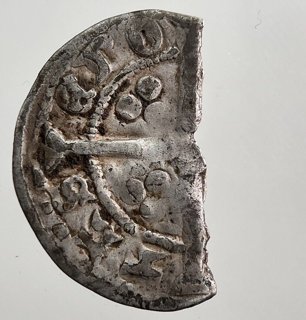 British 1279 - 1307 Edward I 1st Medieval Hammered Silver Penny Coin | a7980