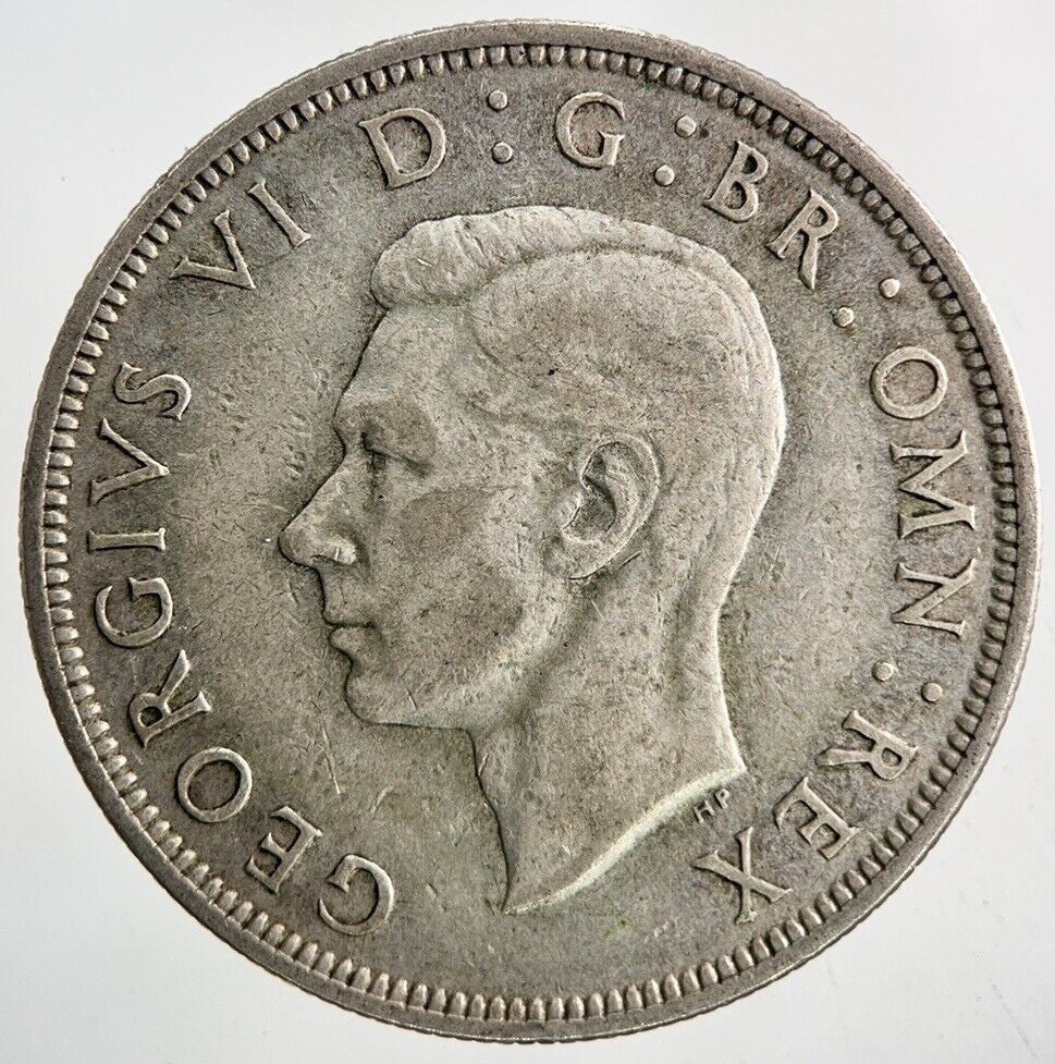 1945 George VI Half - Crown Silver Coin | Fine Collectable Grade