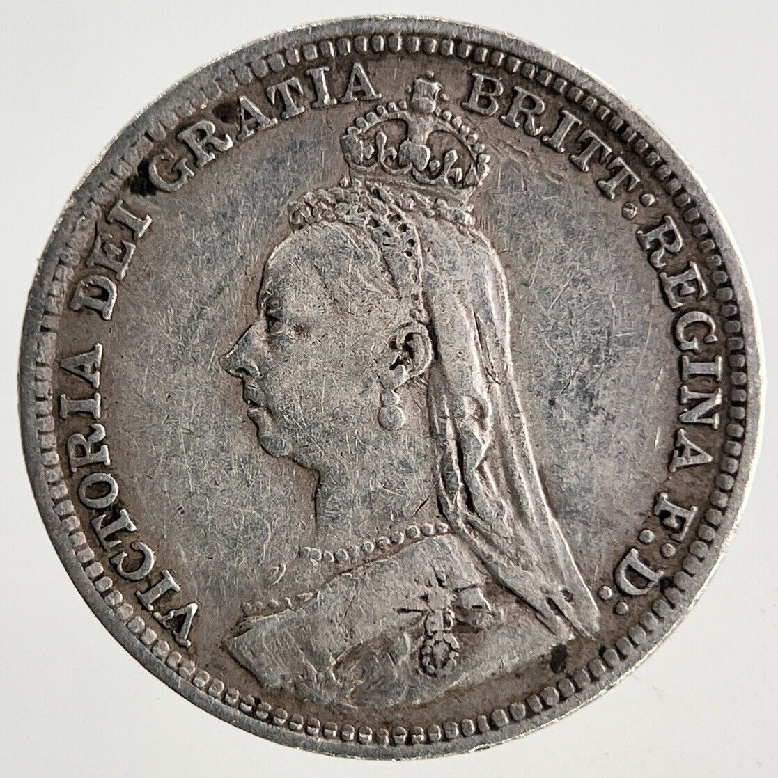 1891 Victoria Threepence Silver Coin | Fine Collectable Grade