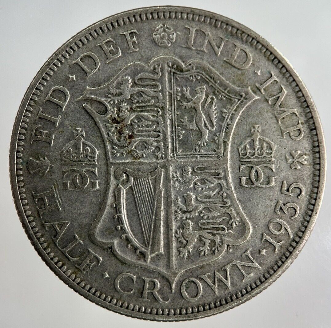 1935 George V Half - Crown Silver Coin | Fine Collectable Grade