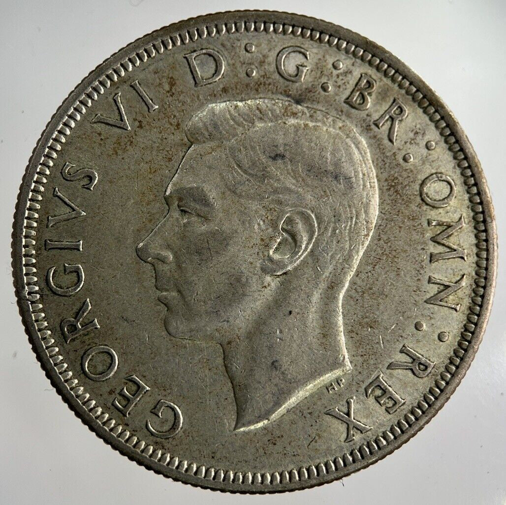 1944 George VI Half - Crown Silver Coin | Fine Collectable Grade