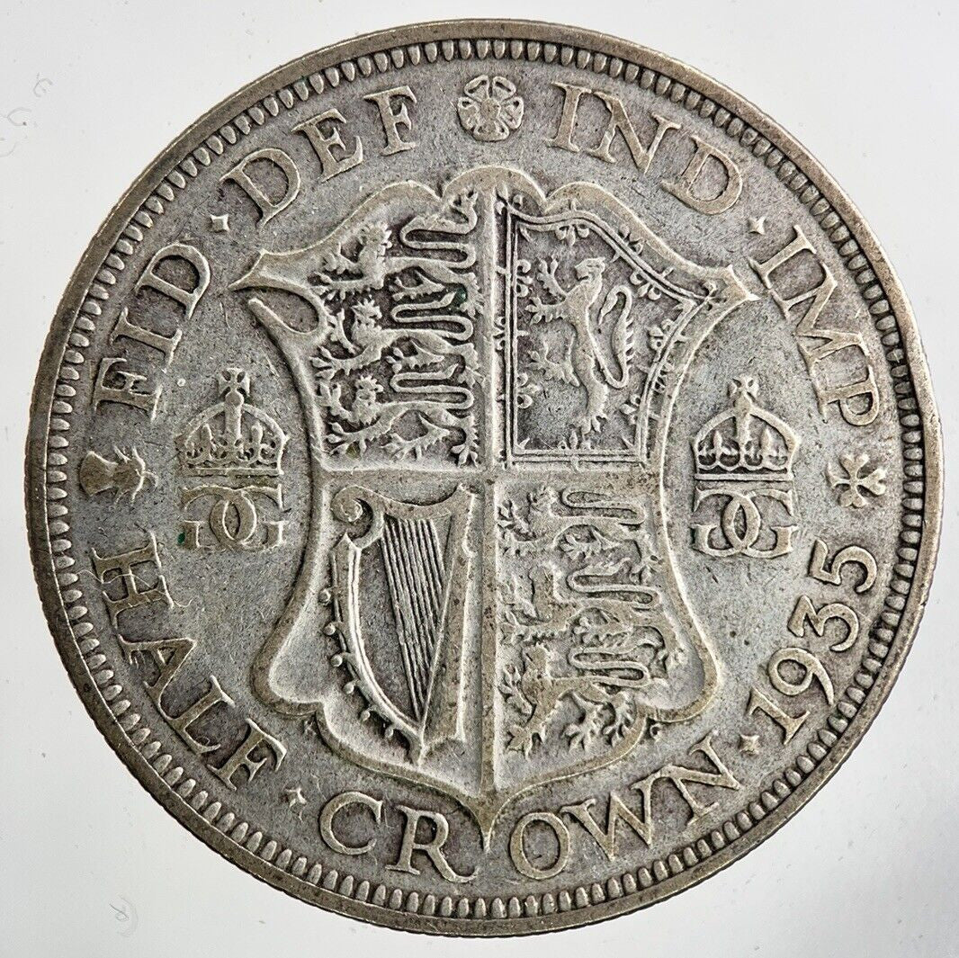1935 George V Half - Crown Silver Coin | Fine Collectable Grade
