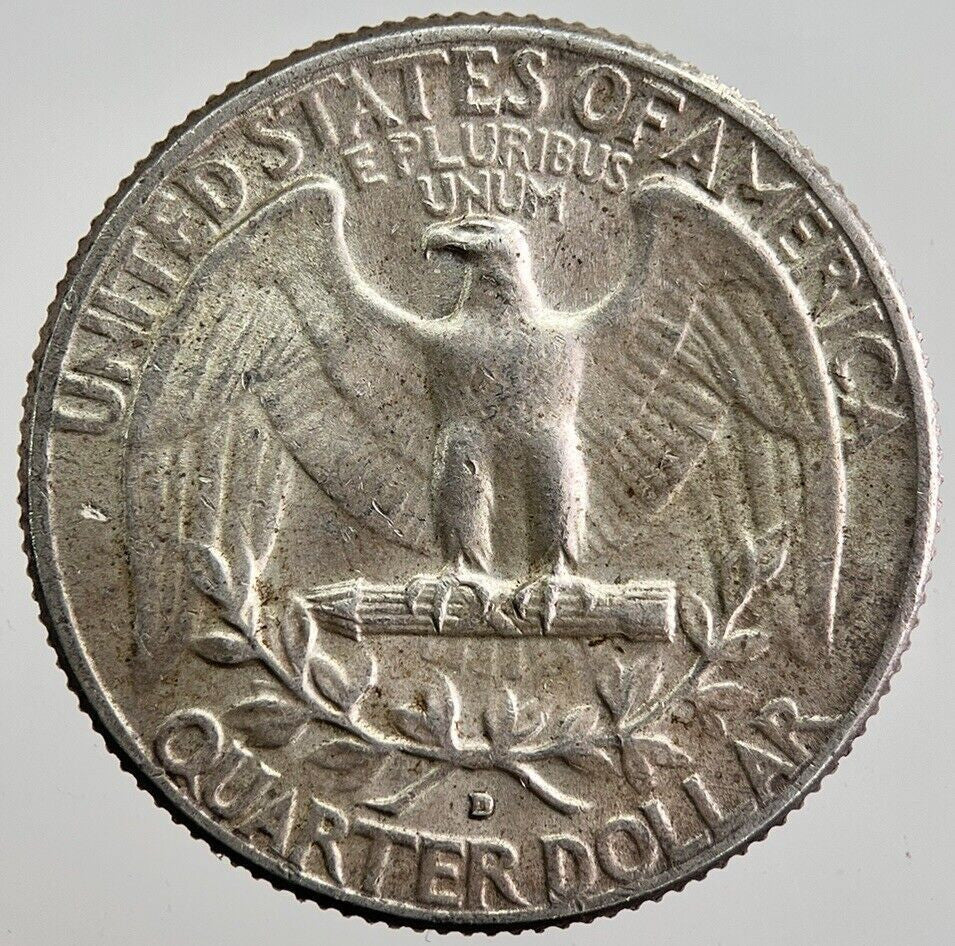 1964 - D US USA Quarter Dollar Silver Coin | Very High Grade | a7938