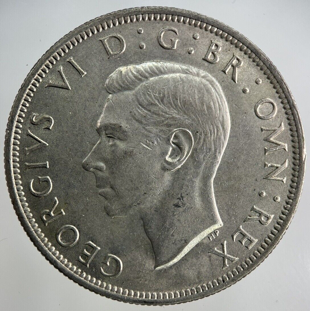 1945 George VI Half - Crown Silver Coin | Very High Grade