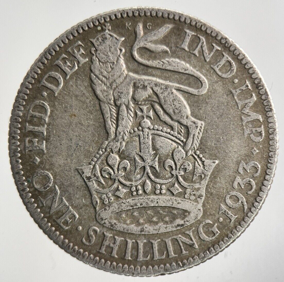 1933 George V Shilling Silver Coin | Collectable Grade