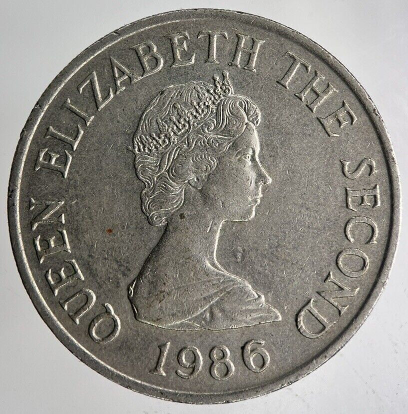 1986 Jersey 10p Ten - Pence Coin | Fine Collectable Grade