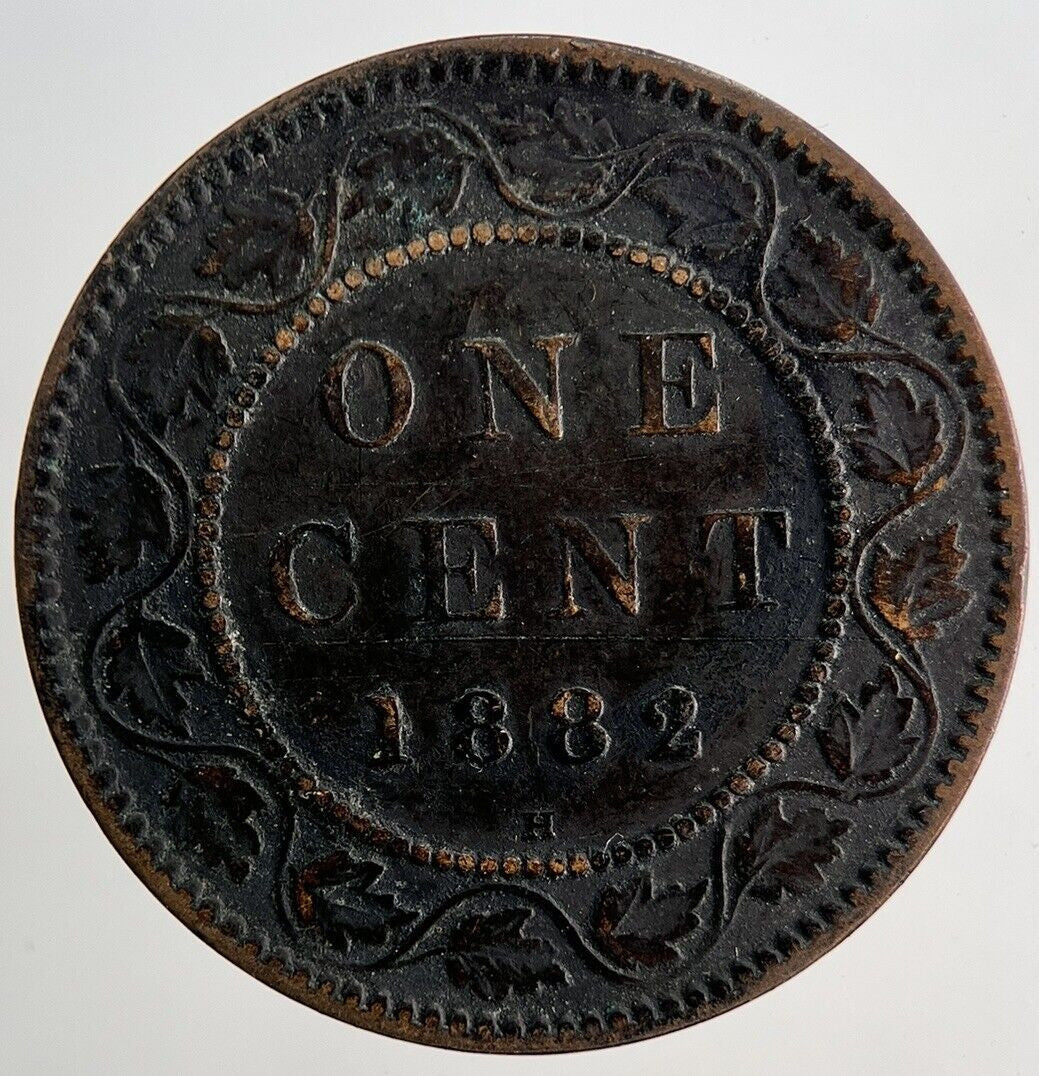 1882 - H Canada Victoria One Cent Coin | Fine Collectable Grade