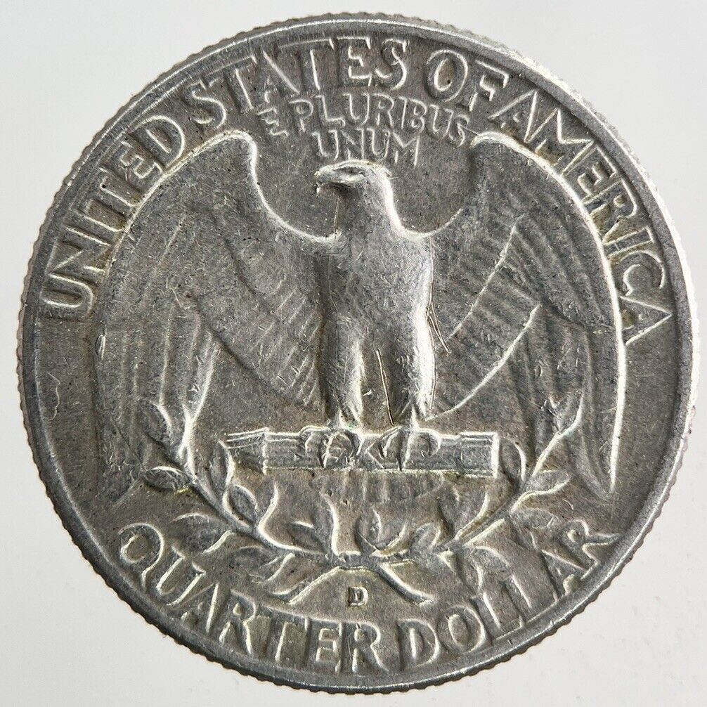 1961 - D US USA Quarter Dollar Silver Coin | Fine Collectable Grade