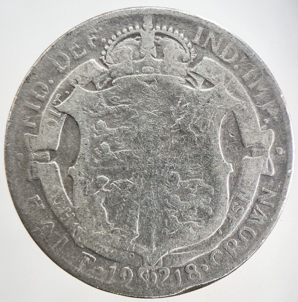 1918 George V Half - Crown Silver Coin | Collectable Grade
