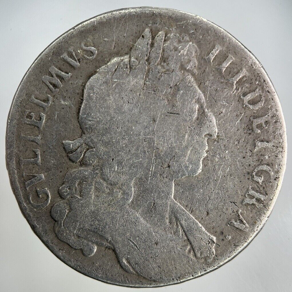 1696 William III 3rd Half - Crown Silver Coin | Fine Collectable Grade