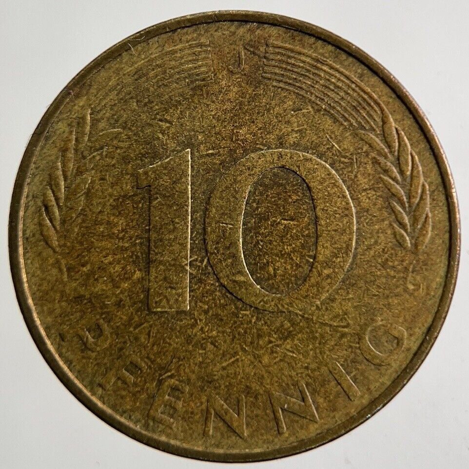 1977 Germany 10 Pfennig Coin | Fine Collectable Grade