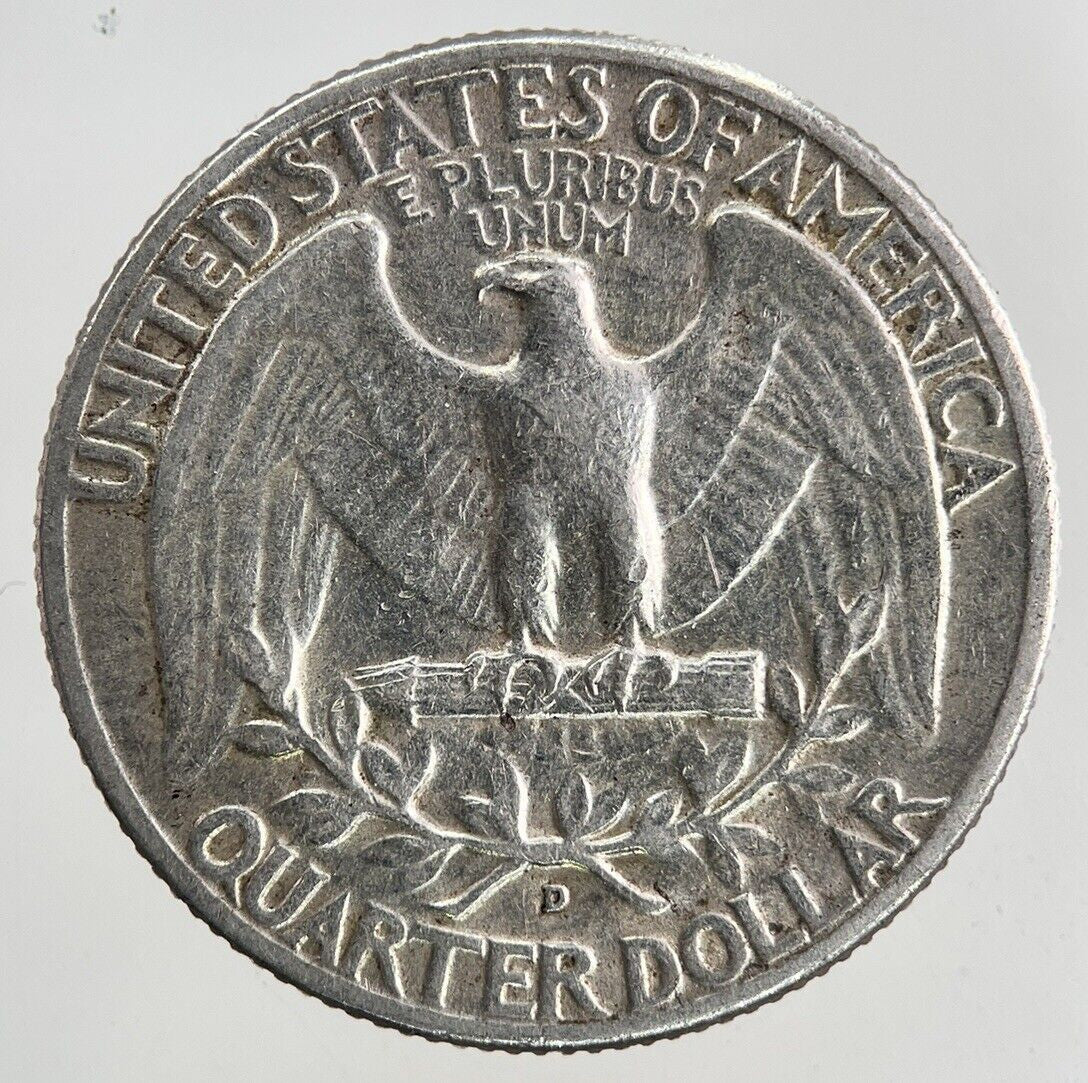 1951 - D US USA Quarter Dollar Silver Coin | Fine Collectable Grade