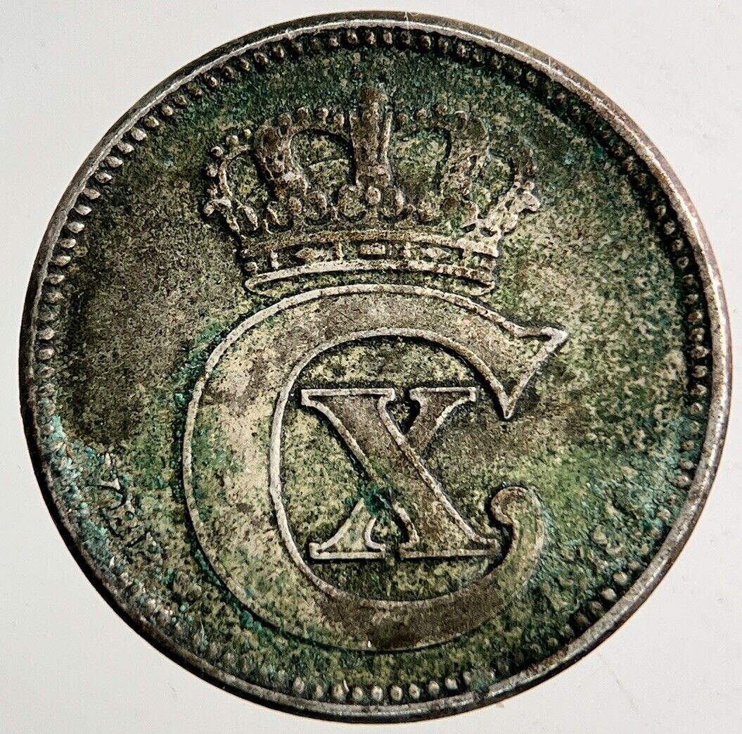 1918 Denmark 25 Ore Coin | Fine Collectable Grade