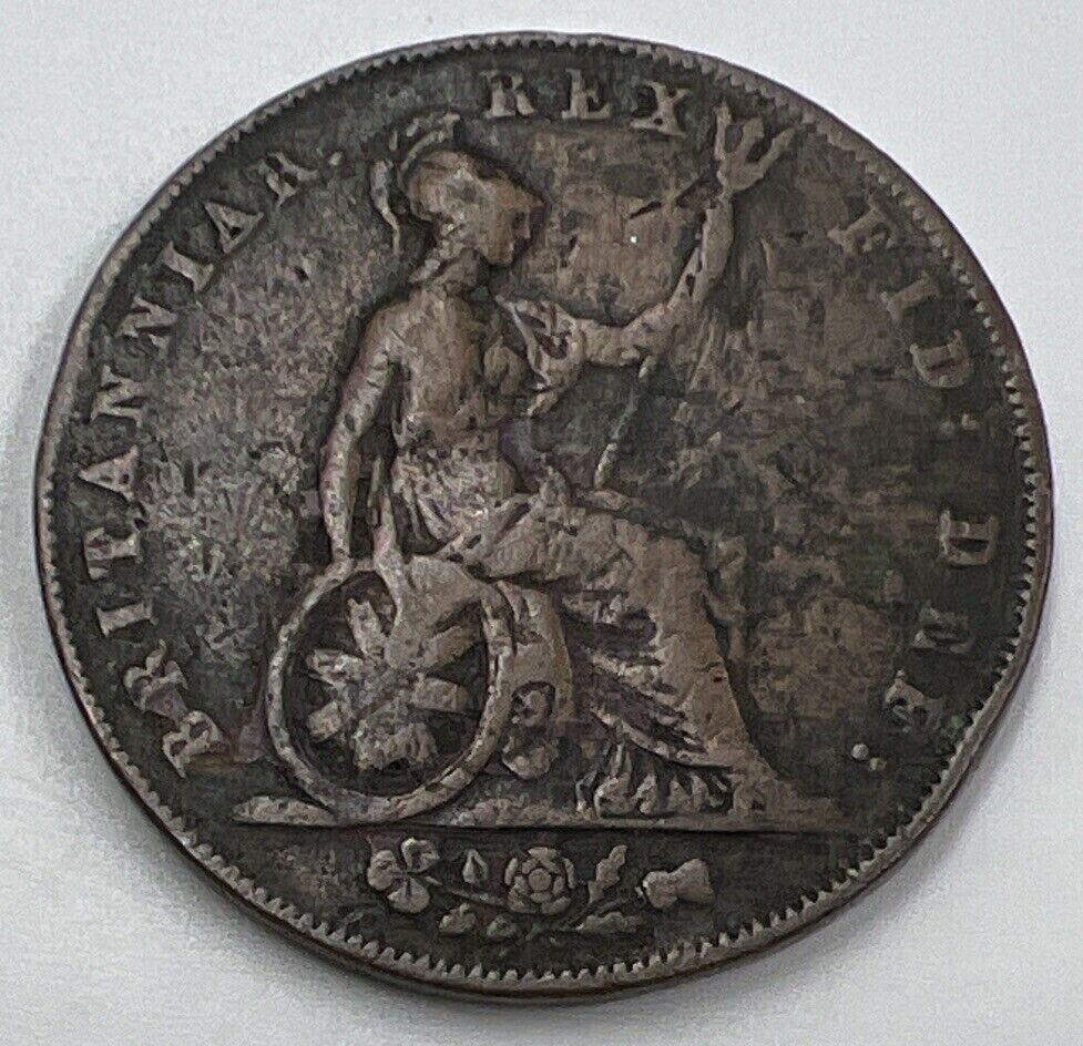 1826 George IV Half - Penny Coin | Fine Collectable Grade | a1432