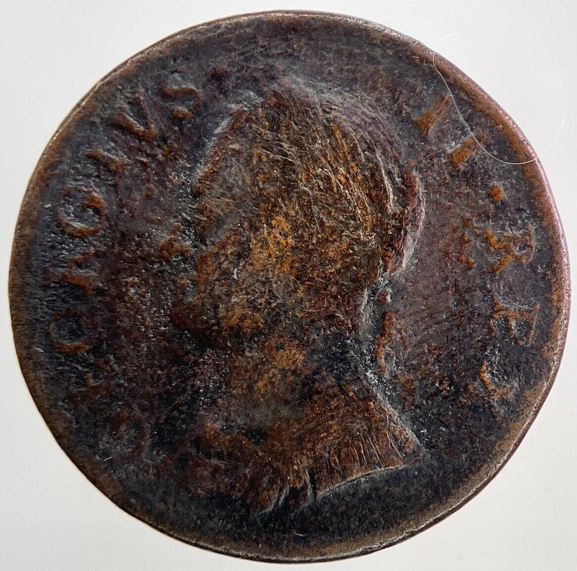 1754 George II 2nd Farthing Coin | Fine Collectable Grade