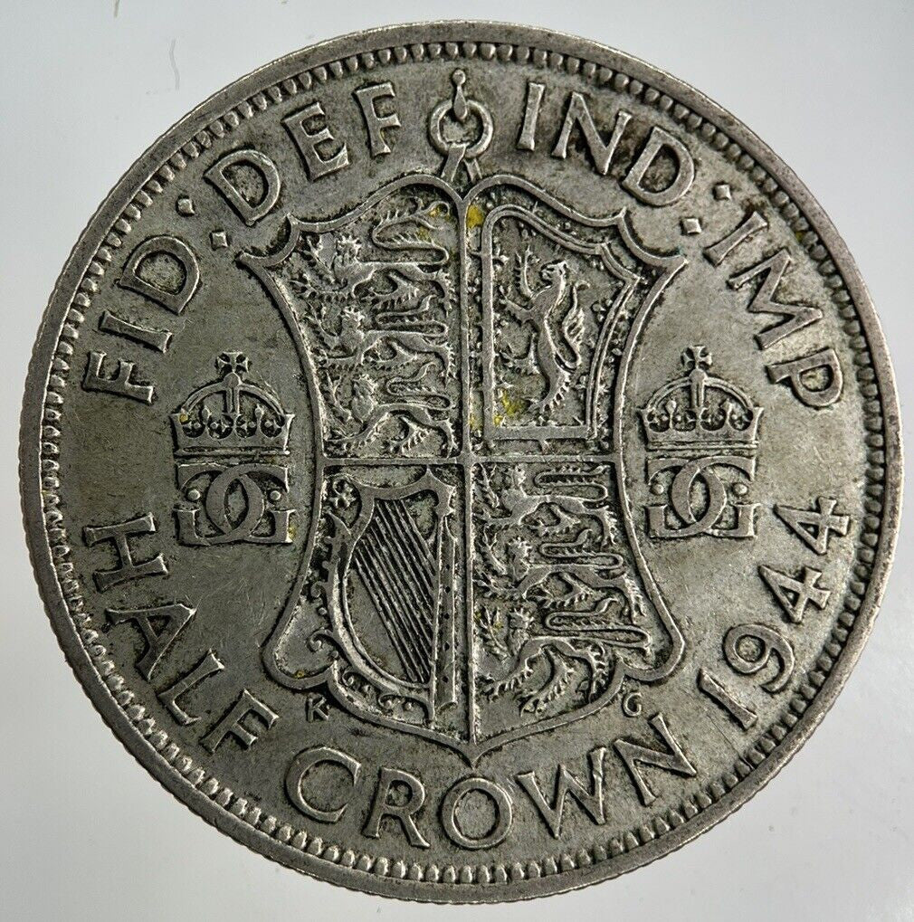 1944 George VI Half - Crown Silver Coin | Fine Collectable Grade