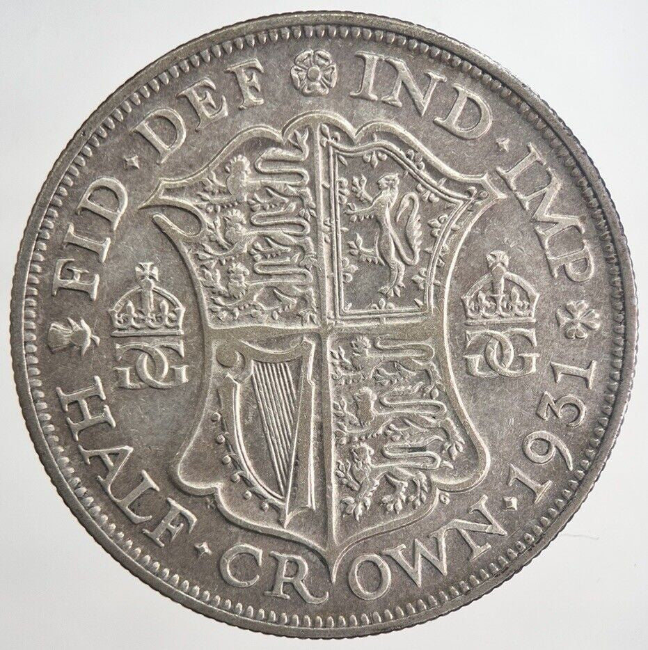 1931 George V Half - Crown Silver Coin | Fine Collectable Grade | a6334