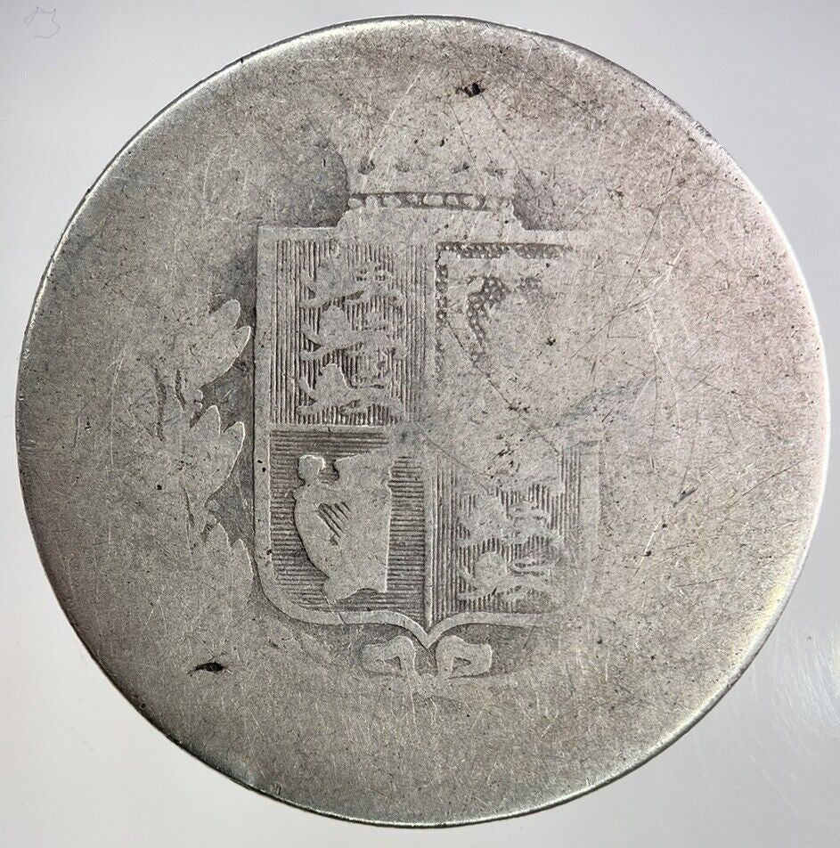 British Victoria Half - Crown Silver Coin | Fair Grade