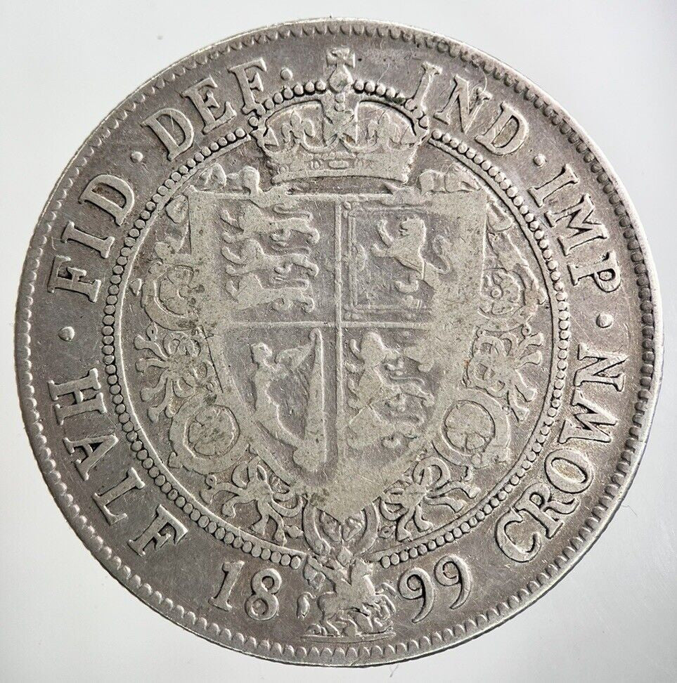 1899 Victoria Half - Crown Silver Coin | Collectable Grade