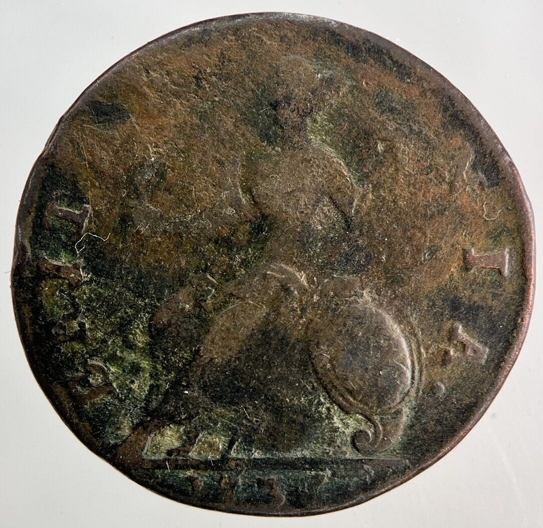 1735 George II 2nd Half - Penny Coin | Collectable Grade