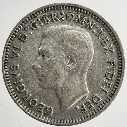 1952 Australia Threepence Silver Coin | Fine Collectable Grade | a8519