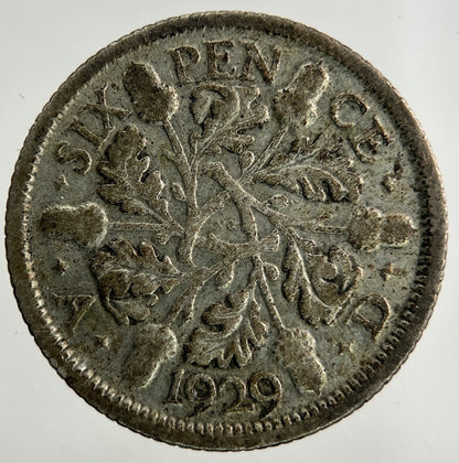 1929 George V Sixpence Silver Coin | Collectable Grade