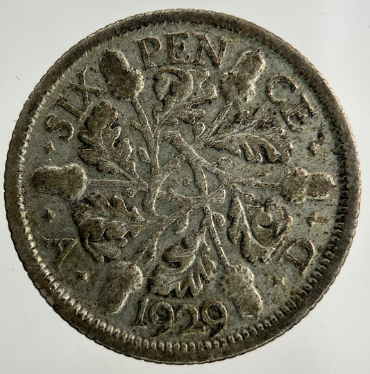 1929 George V Sixpence Silver Coin | Collectable Grade