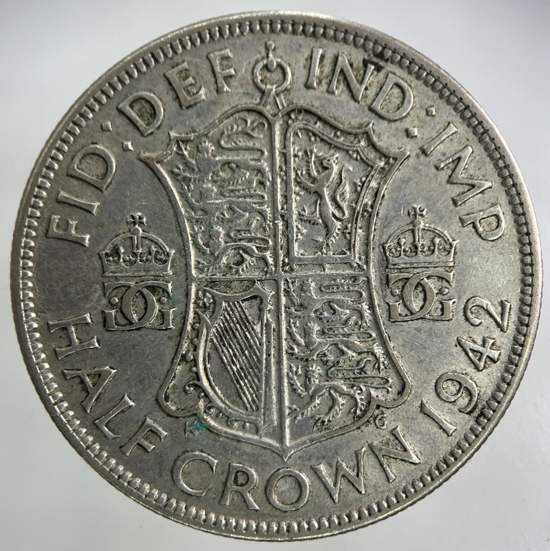 1942 George VI Half - Crown Silver Coin | Very High Grade