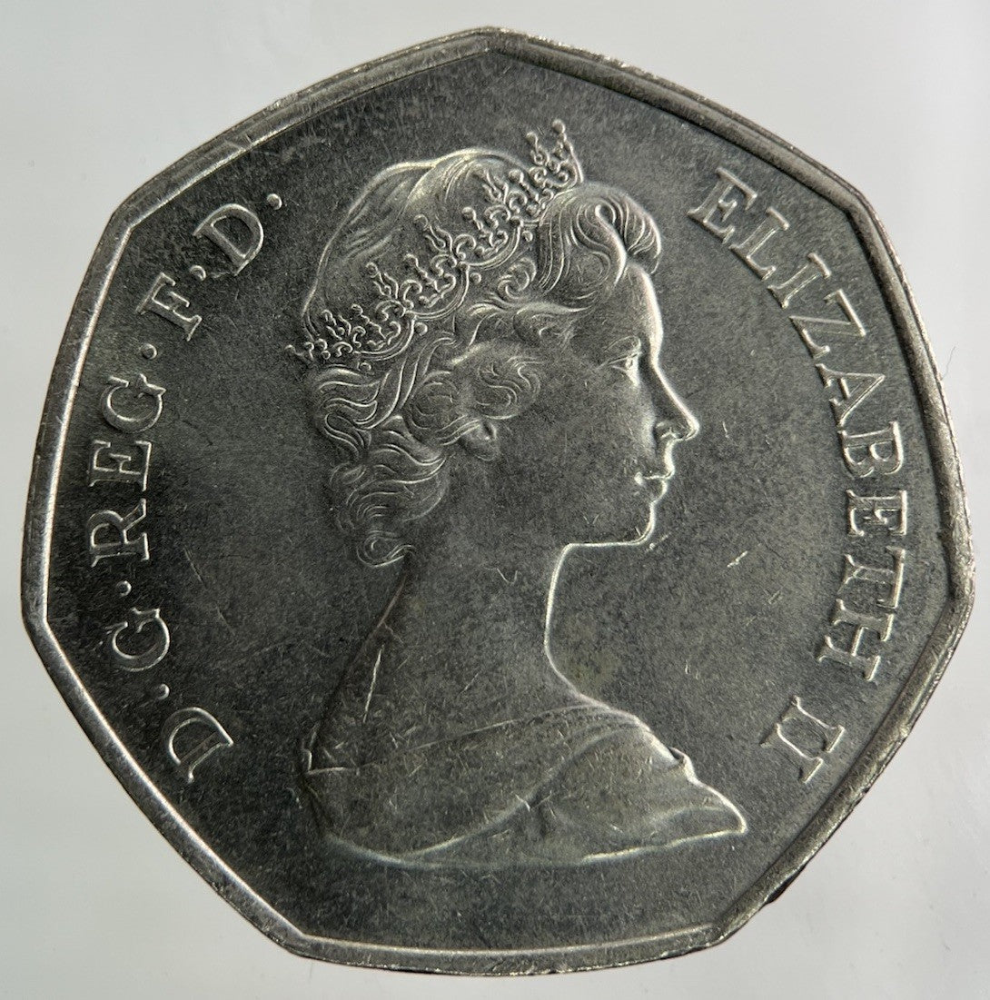 1973 Elizabeth II 2nd 50p Fifty Pence Coin | Fine Collectable Grade