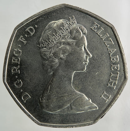 1973 Elizabeth II 2nd 50p Fifty Pence Coin | Fine Collectable Grade