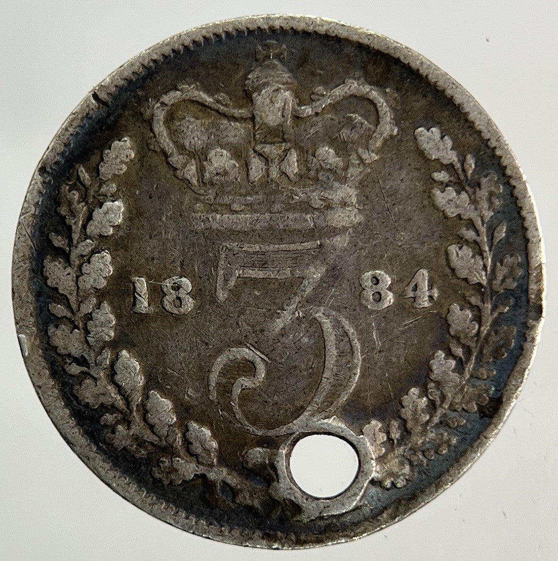 1884 Victoria Threepence Silver Coin | Collectable Grade