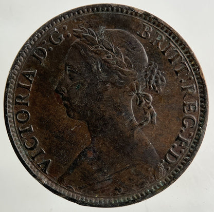1884 Victoria Farthing Coin | Very High Grade
