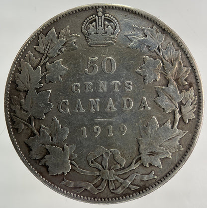 1919 Canada 50 Cents Silver Coin | Collectable Grade
