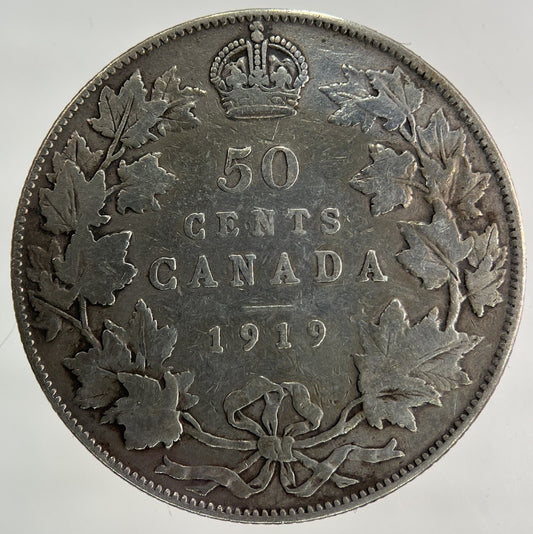 1919 Canada 50 Cents Silver Coin | Collectable Grade