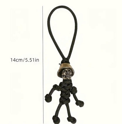 Camouflaged Metal Skull Soldier Shaped Keyring Premium Keychain Gift UK