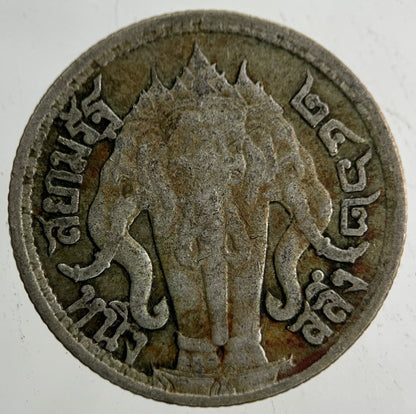 1913 - 1918 Thailand Quarter 1/4 Baht Silver Elephant Coin | Collectable Grade
