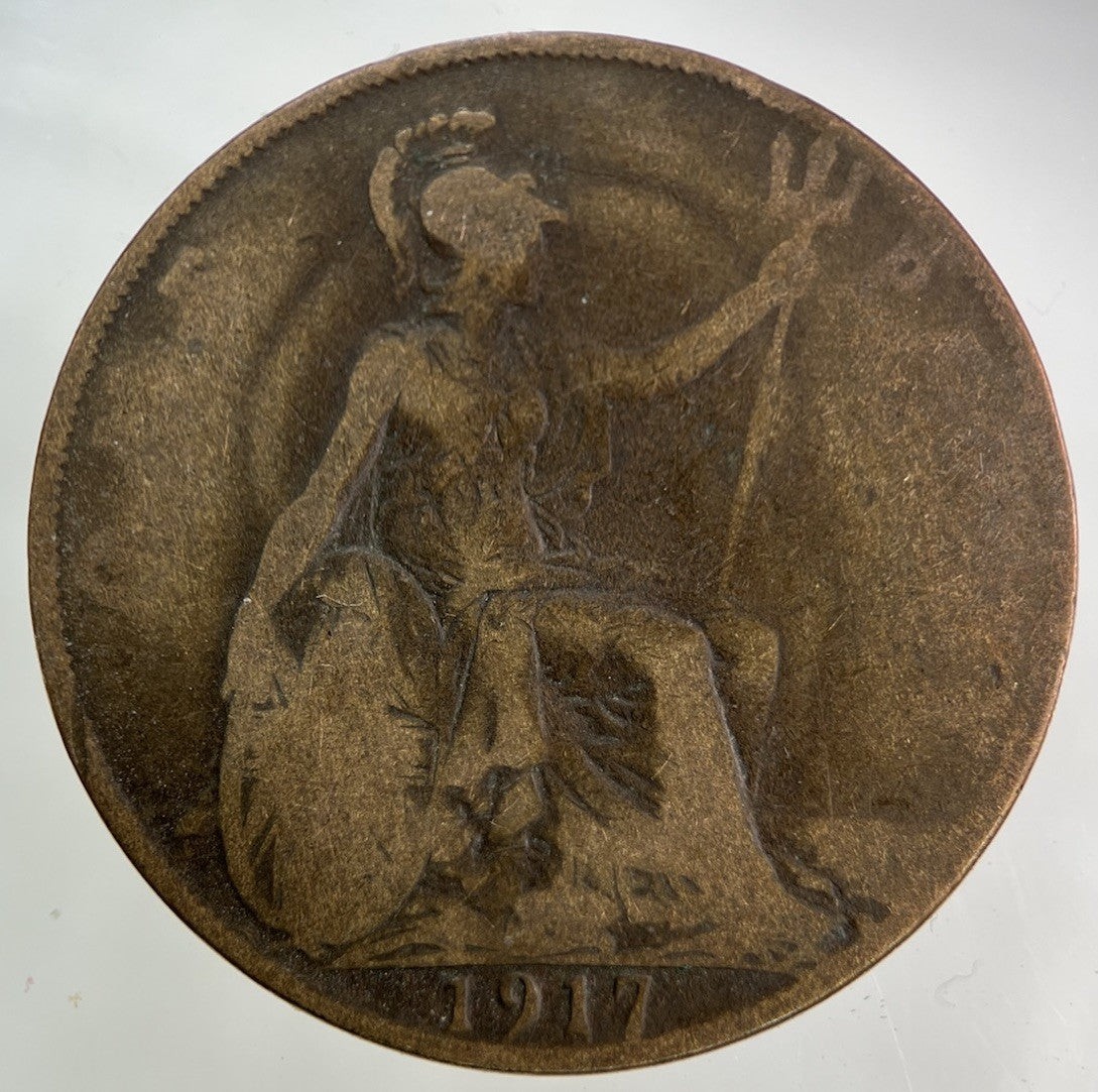 1917 George V One Penny Coin | Collectable Grade