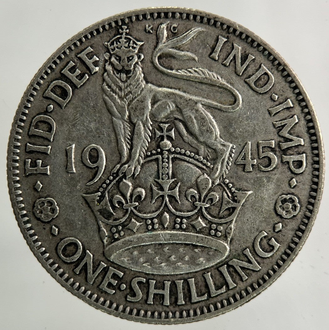 1945 George VI Shilling Silver Coin | Fine Collectable Grade