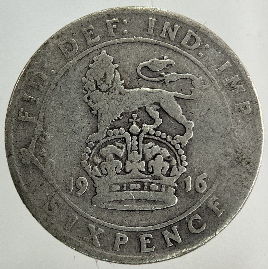 1916 George V Sixpence Silver Coin | Collectable Grade