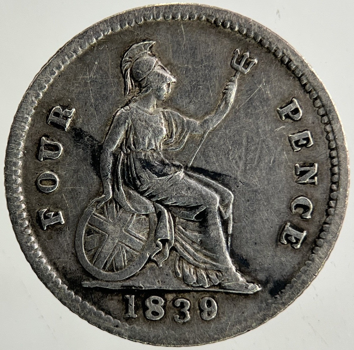 1839 Victoria Groat Four - Pence Silver Coin | Fine Collectable Grade