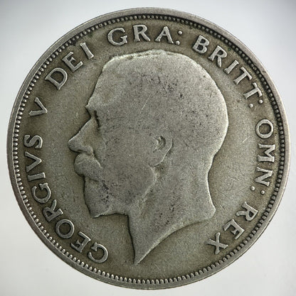1920 George V Half - Crown Silver Coin | Fine Collectable Grade