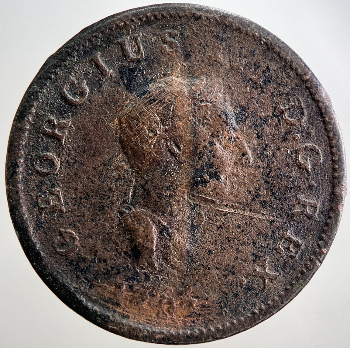 1807 George 3rd III Half - Penny British Coin | Collectable Grade | a3315