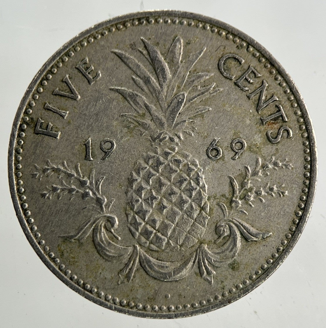 1969 Bahamas 5 Cents Coin | Fine Collectable Grade