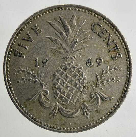 1969 Bahamas 5 Cents Coin | Fine Collectable Grade