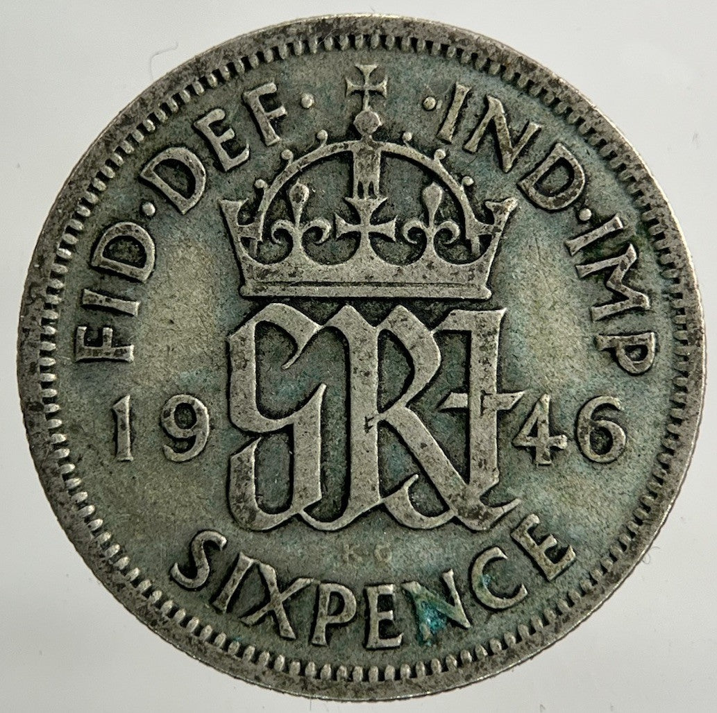 1946 George VI Sixpence Silver Coin | Collectable Grade